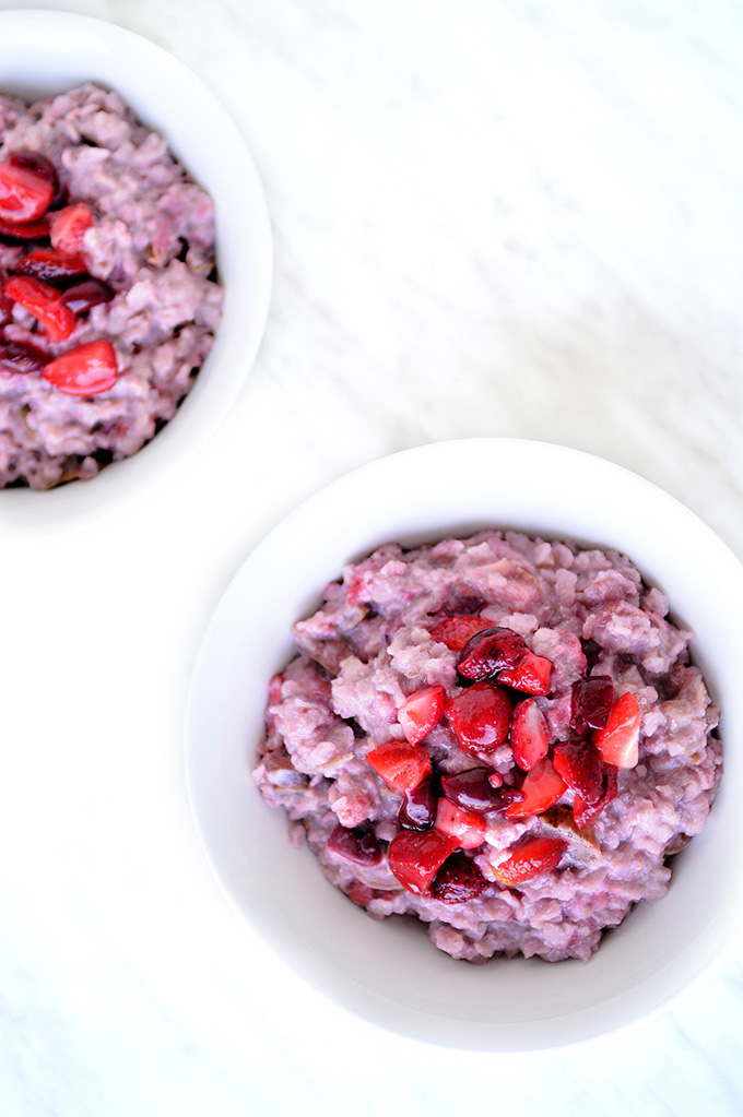 Red Berries Porridge Vegan